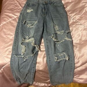 American Eagle Outfitters Distressed Blue Jeans